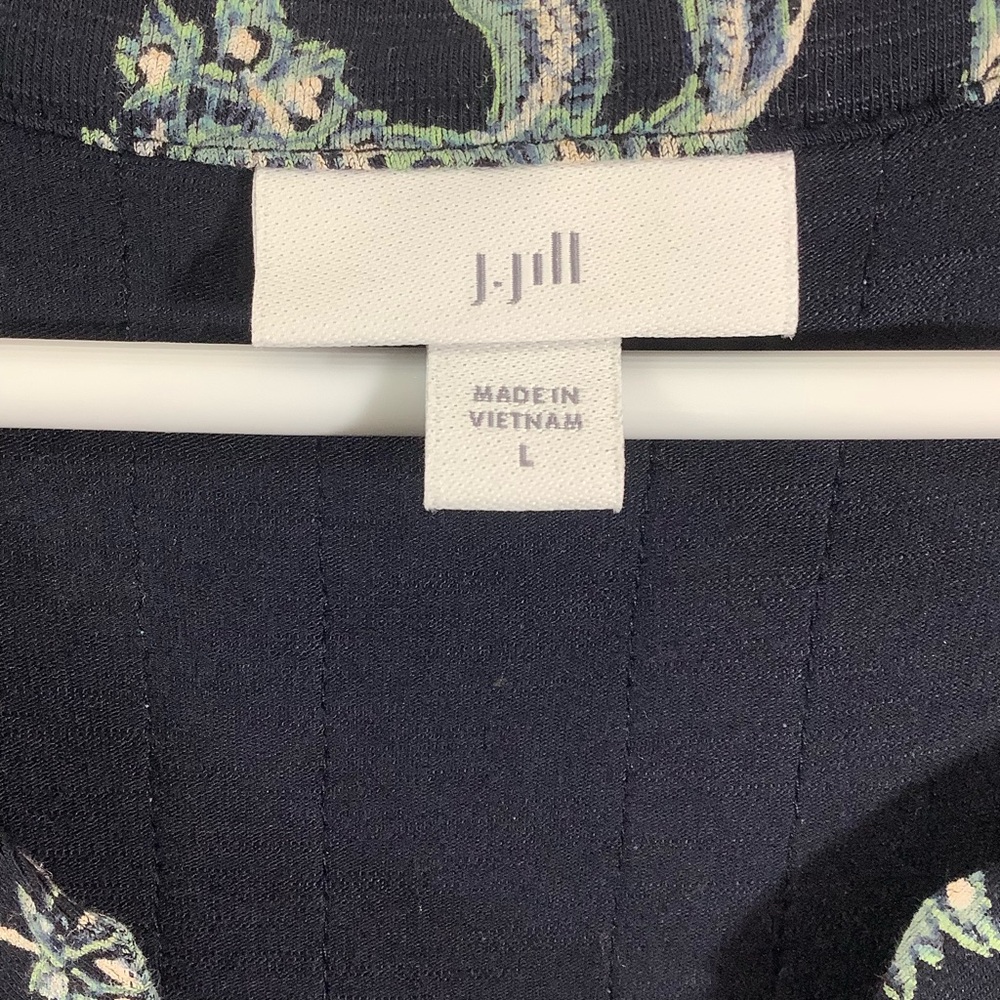 J.jill Floral Women's Floral Print Midi Dress - Picture 7 of 9